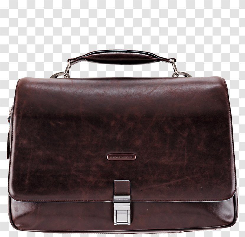 Briefcase Leather Handbag Laptop - Satchel Transparent PNG