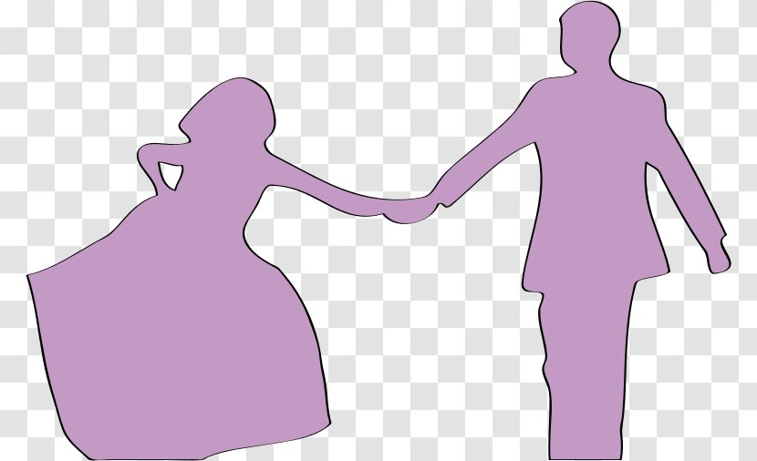 Marriage Couple Silhouette Clip Art - Tree - Married Cliparts Transparent PNG