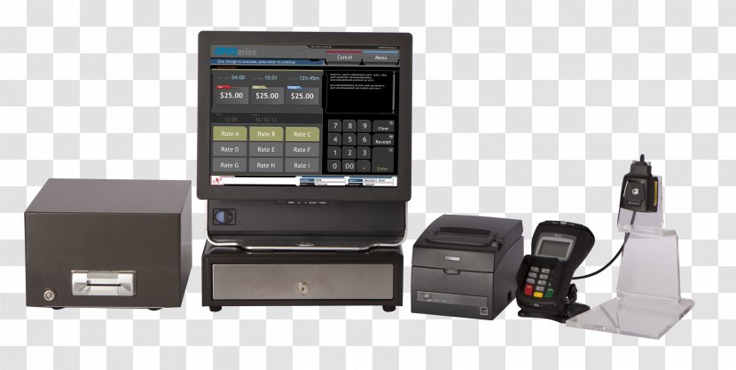 Point Of Sale Payment Terminal Parking Cashier - Communication Transparent PNG