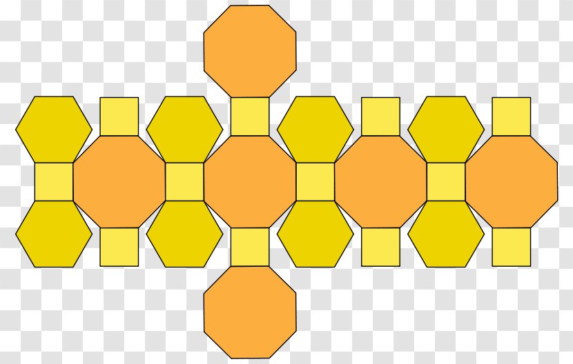 Truncated Cuboctahedron Archimedean Solid Octahedron - Vertex - Flattened Transparent PNG