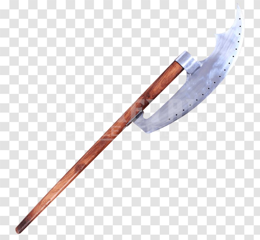 Middle Ages Bardiche Battle Axe Weapon Pike - Double-edged Sword Transparent PNG