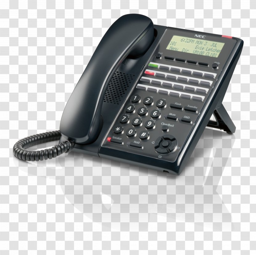 Business Telephone System Handset Telecommunication Mobile Phones - Communications - Teléfono Transparent PNG