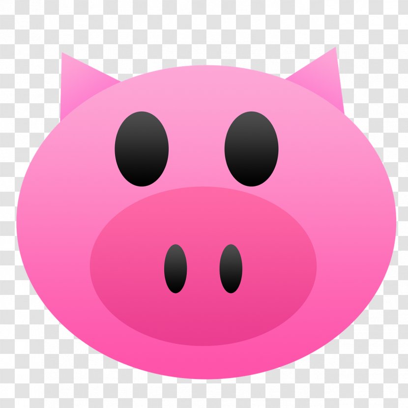 Domestic Pig Emoji Clip Art - Porky Transparent PNG