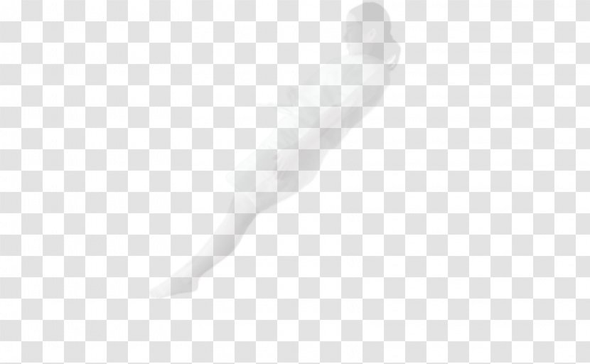 Finger White Angle - Black And Transparent PNG