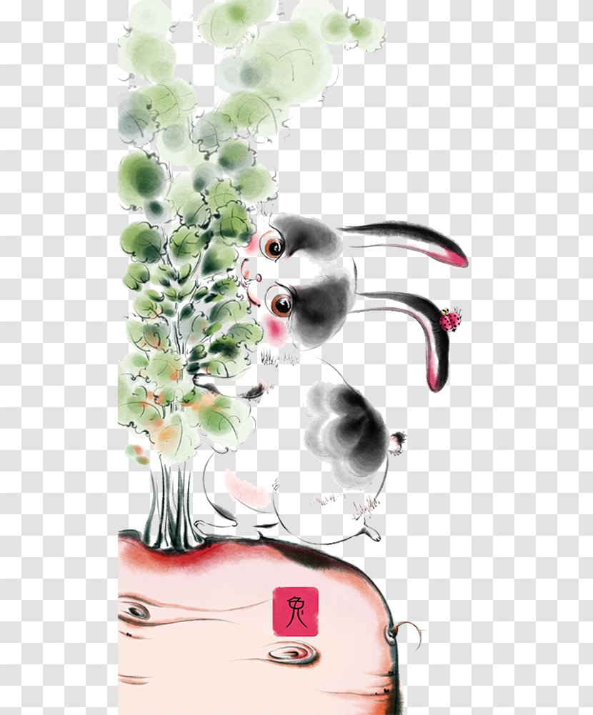 Rabbit Illustration - Ear - Cute Transparent PNG
