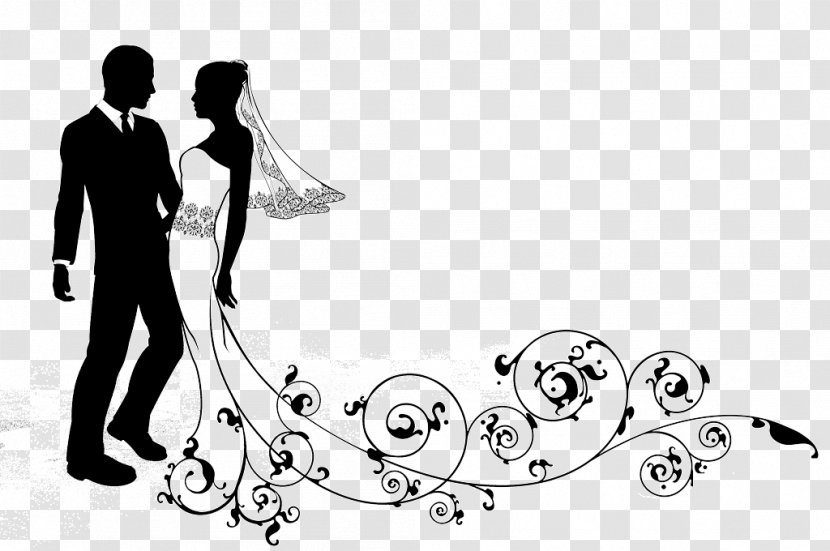 Wedding Silhouette - Bride - Style Gesture Transparent PNG