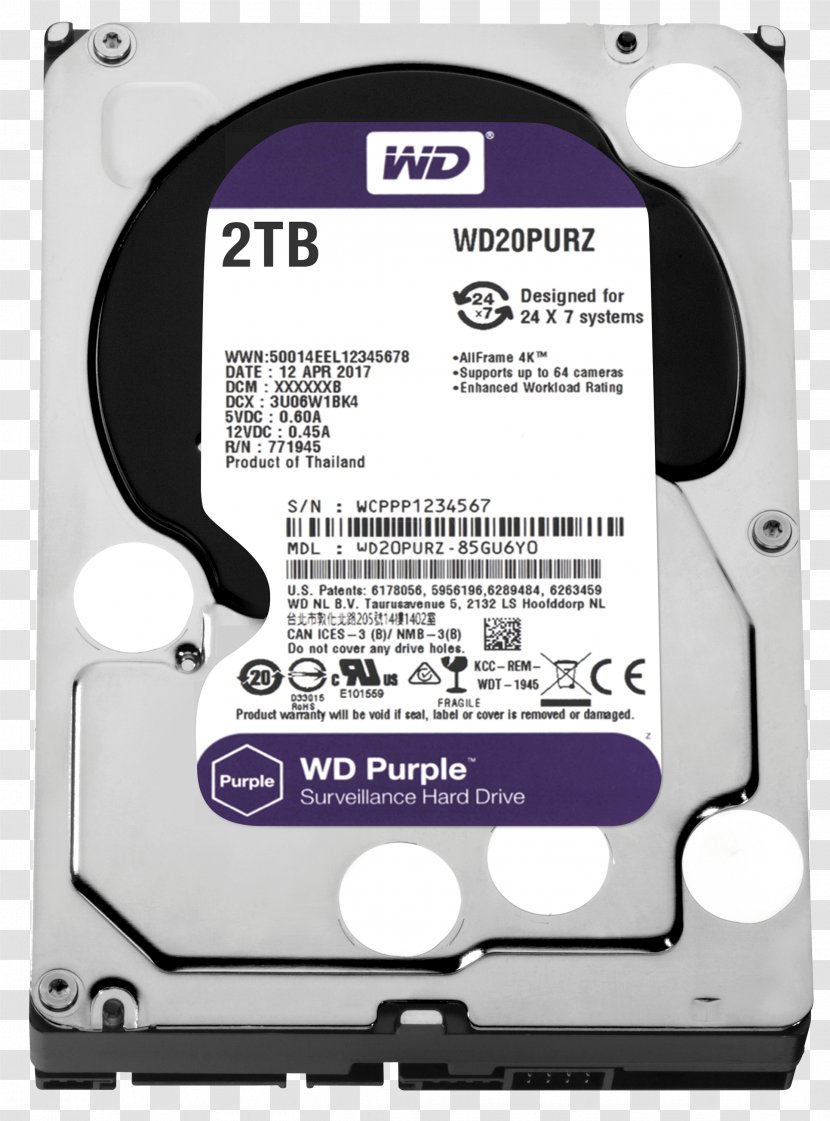 WD Purple SATA HDD Hard Drives 3.5