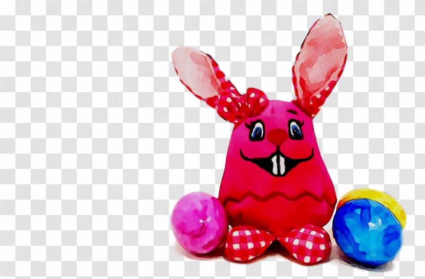 Easter Bunny Egg Stuffed Animals & Cuddly Toys Magenta - Toy Transparent PNG