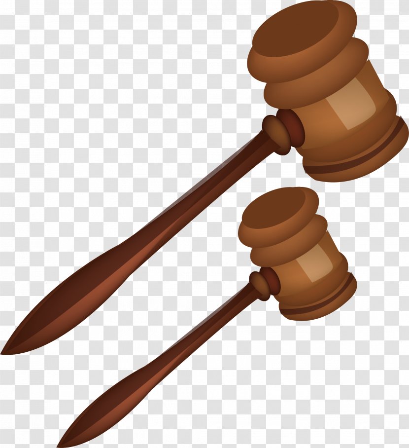 Court Hammer Drawing - Vector Material Transparent PNG