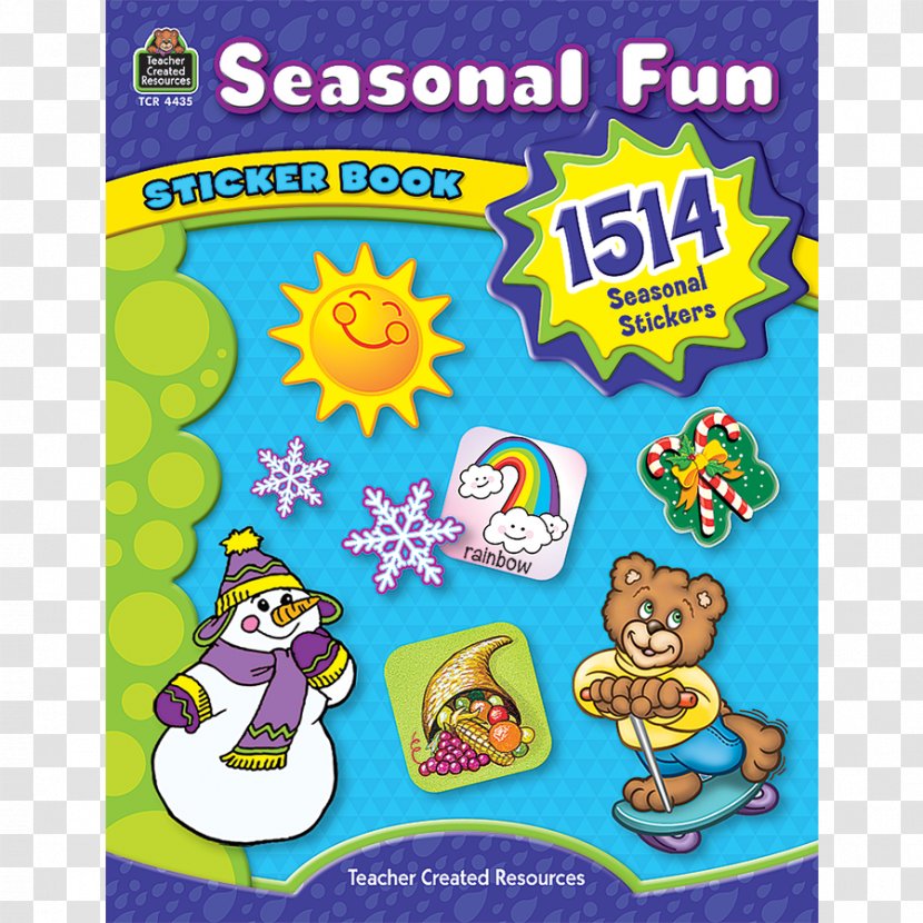 Seasonal Fun Sticker Book: 1514 Stickers Paperback Album - Area - Book Transparent PNG
