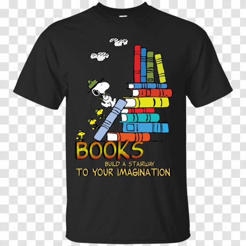 T-shirt Hoodie Sweater Drink - Text - Snoopy Books Transparent PNG