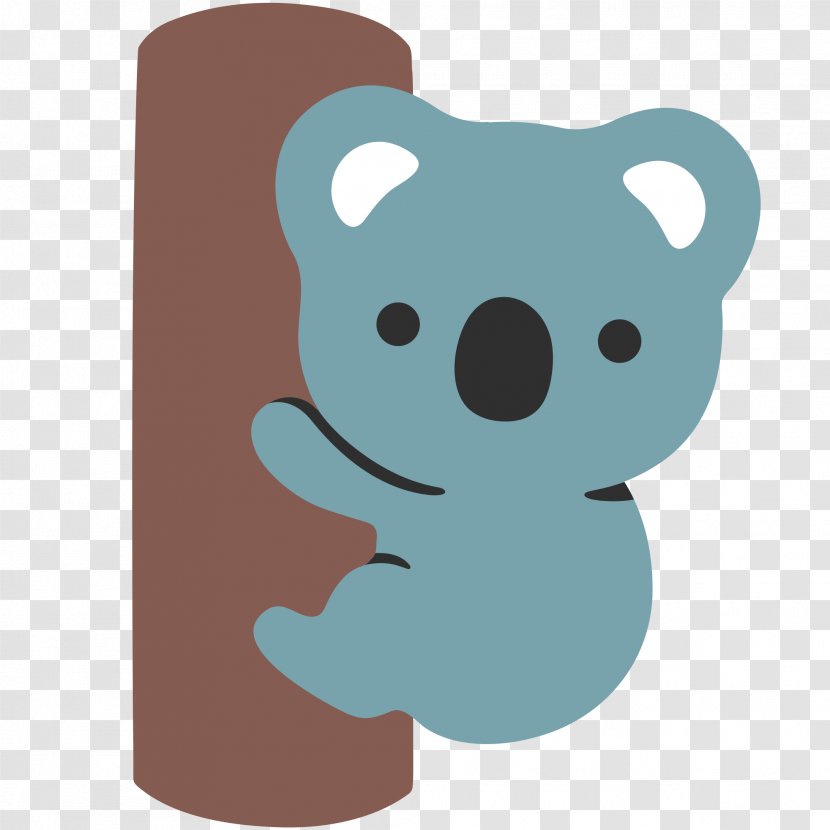 Koala Emojipedia Android Sticker - Silhouette Transparent PNG