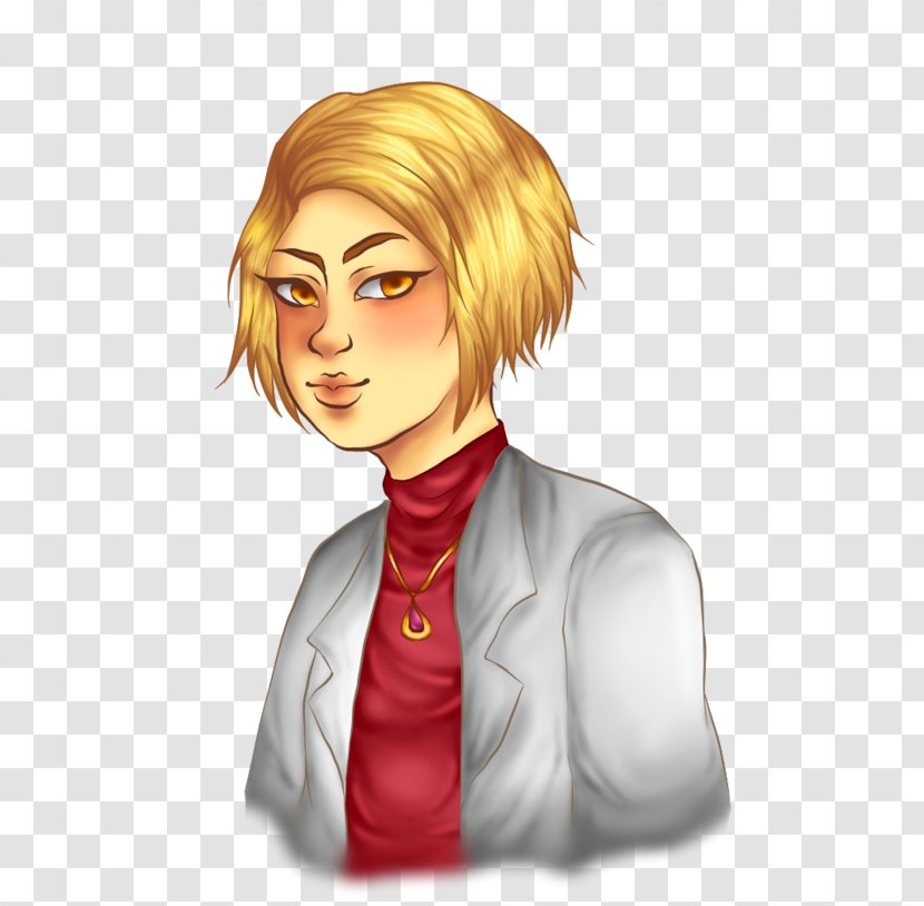 Blond Hair Coloring Long Red - Frame Transparent PNG