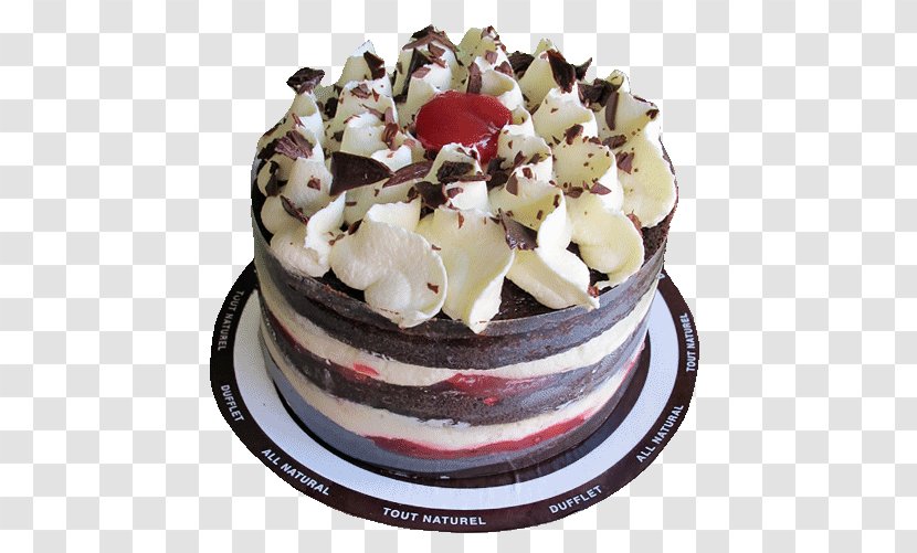 Chantilly Cream Black Forest Gateau Chocolate Cake Mousse - Buttercream Transparent PNG