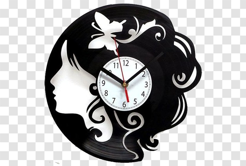 Clock Phonograph Record Vinyl Group LP Vinylskiva - Cartoon - Avatar Beauty Bell Transparent PNG