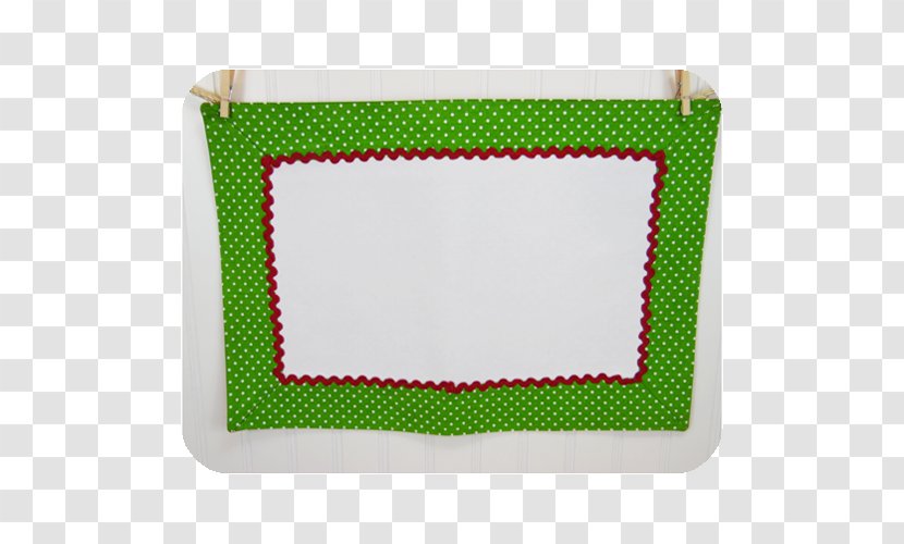Place Mats Rectangle Textile - Red - Polka Dots Borders Transparent PNG