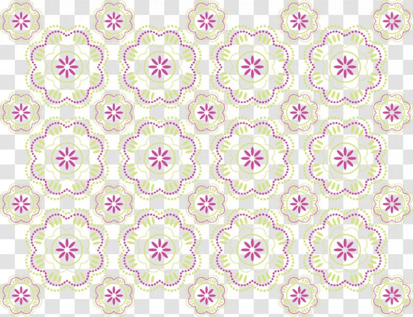 Textile Petal Pattern - Point - Vector Beautiful Floral Transparent PNG