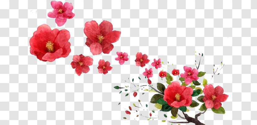 Flower Uae38uc5d0uc11c Uae38uc744 Ucc3eub2e4 Rose - Blossom - Falling Flowers Transparent PNG