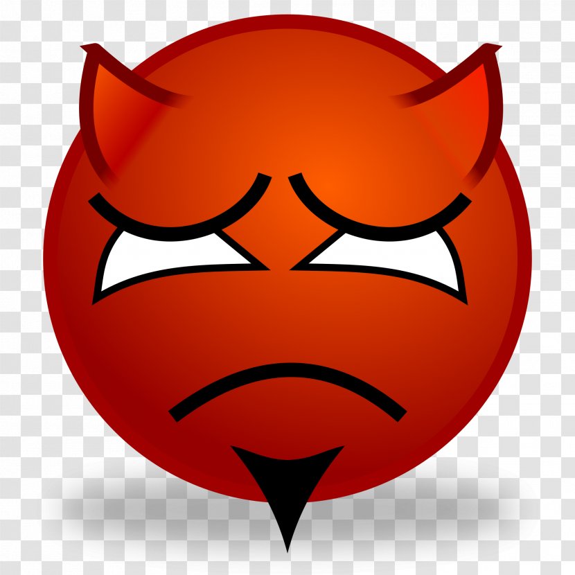 Devil Smiley Emoticon Emoji Clip Art - Illustration Transparent PNG