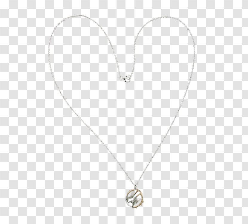 Locket Necklace Body Jewellery Silver - Jewelry Transparent PNG