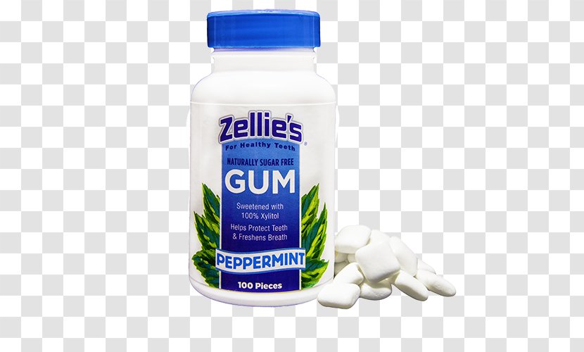 Chewing Gum Peppermint Mentha Spicata Xylitol - Tooth Transparent PNG