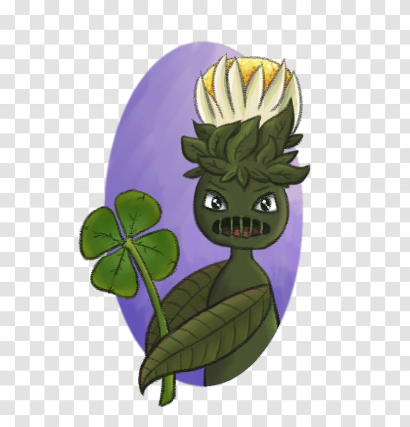 Cartoon Illustration Green Flowering Plant Fruit - Fictional Character - St. Patrick's ， Tradition Transparent PNG