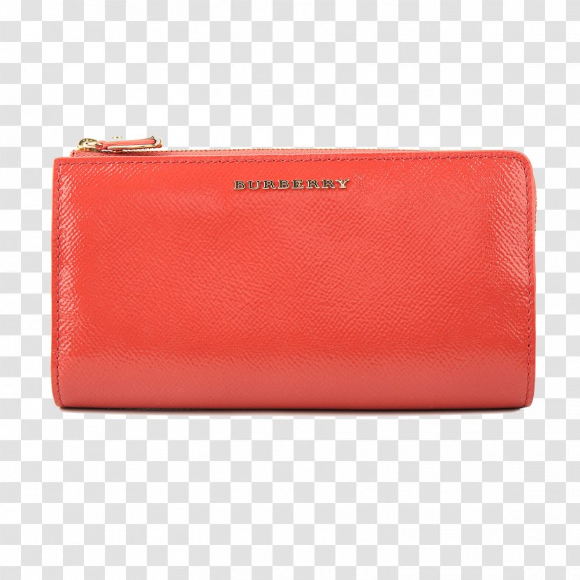 Handbag Leather Wallet Coin Purse - Brand - Red BURBERRY Burberry Transparent PNG