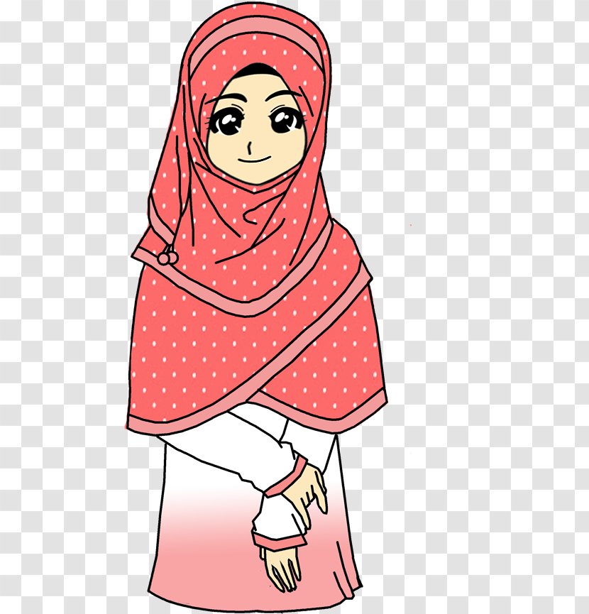 Muslim Islam Hijab Drawing Cartoon - Frame Transparent PNG