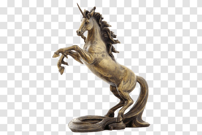 Bronze Sculpture Figurine Statue Unicorn - Collectable Transparent PNG