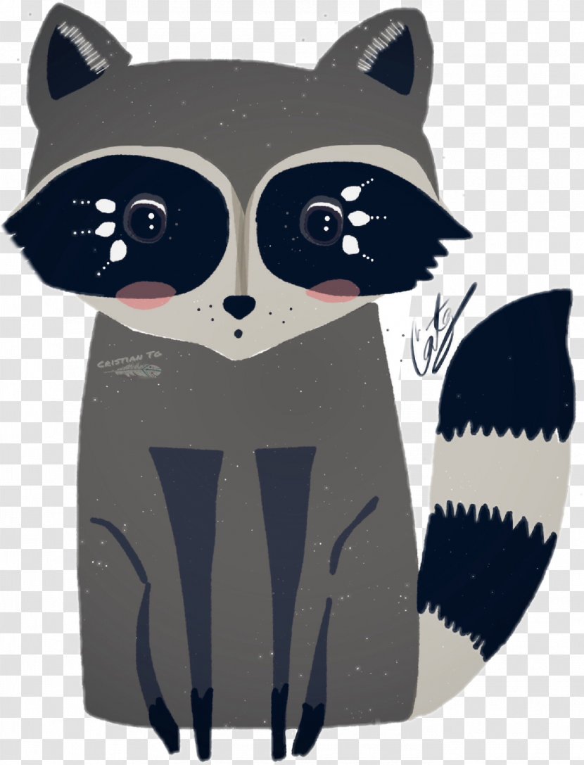 Cat And Dog Cartoon - Raccoon - Small To Mediumsized Cats Procyon Transparent PNG