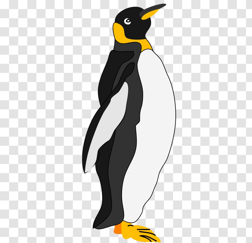 Emperor Penguin Clip Art - Cartoon - Gray Yellow Transparent PNG