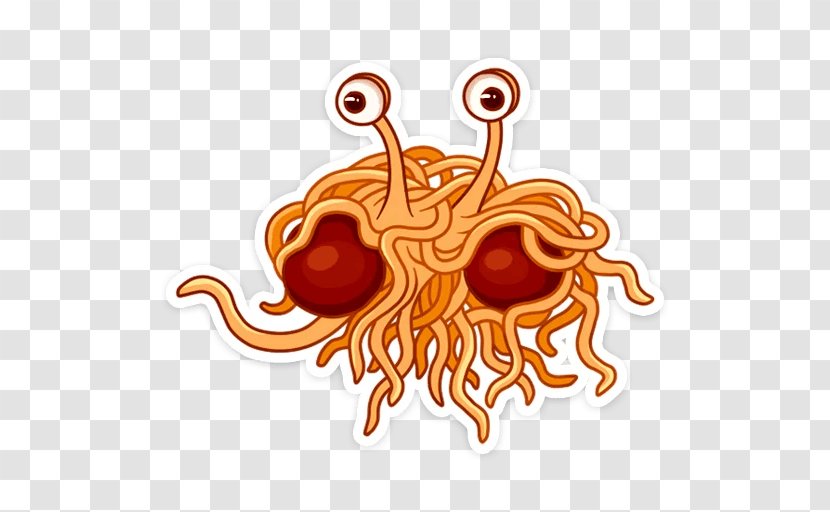 Pastafarianism Telegram Sticker VKontakte Flying Spaghetti Monster Transparent PNG