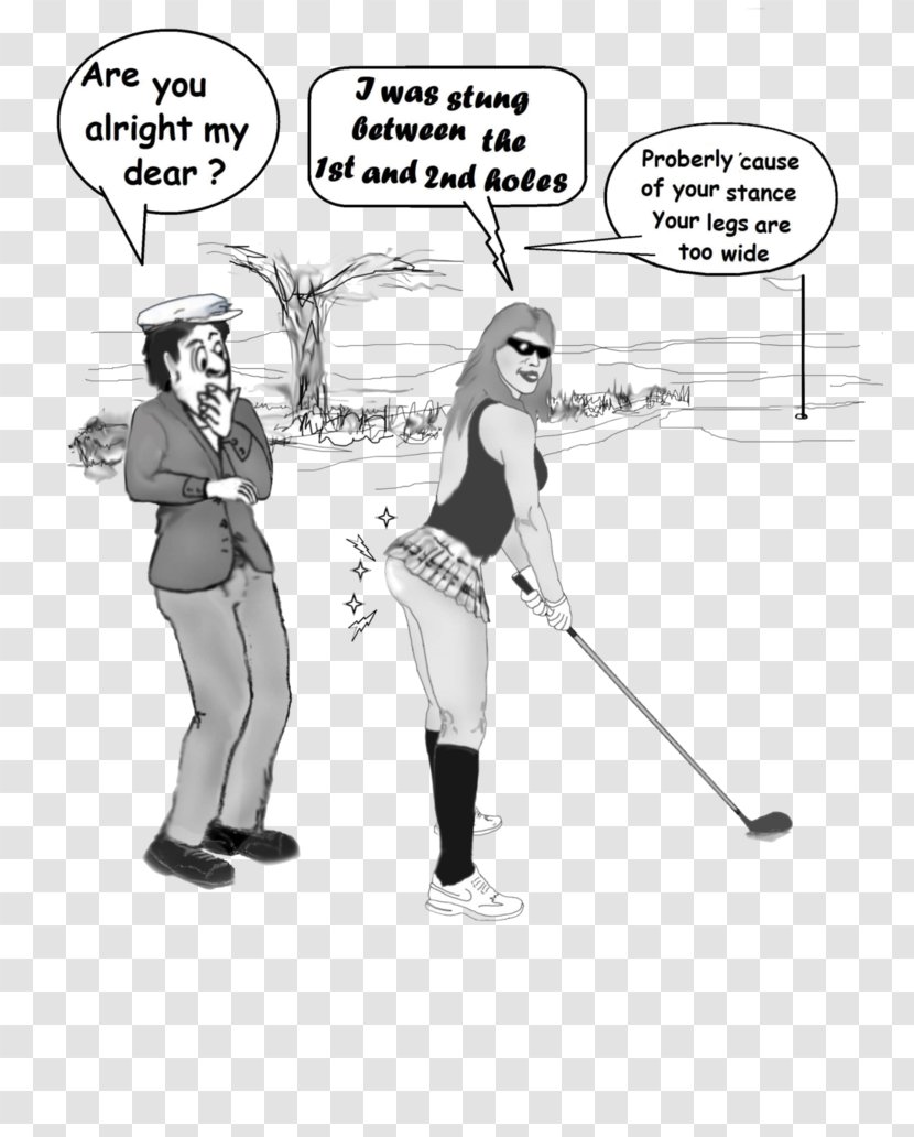 Comics Cartoon Human Behavior Shoe Muscle - Fashion Accessory - Golf Poster Transparent PNG