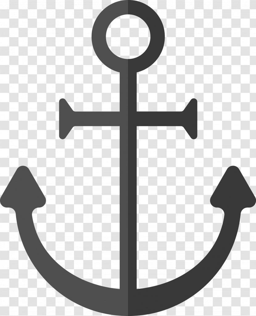 Piracy Black And White Royalty-free Clip Art - Flat Design - Anchors Transparent PNG