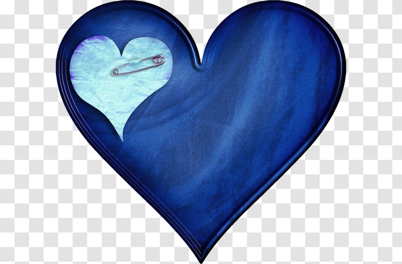 Heart Paper Clip Art - Watercolor - Blue Love Do Pintle Transparent PNG