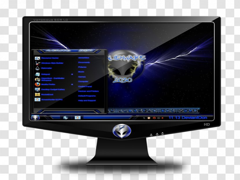 Computer Monitors Display Device Output Art Liquid-crystal - Technology - Alienware Transparent PNG