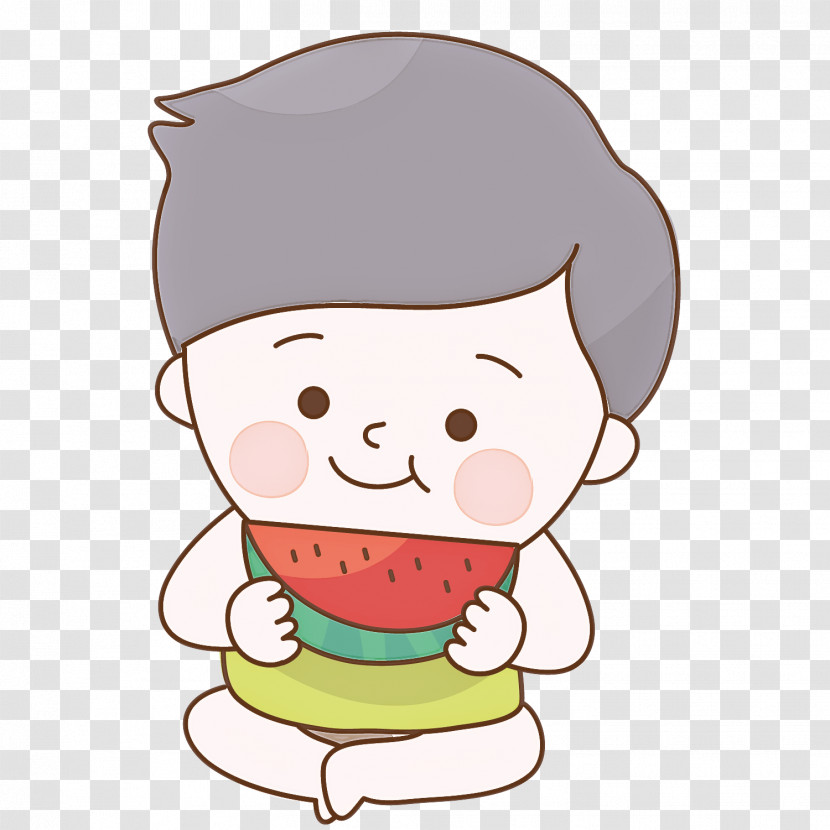 Cartoon Cheek Nose Smile Child Transparent PNG