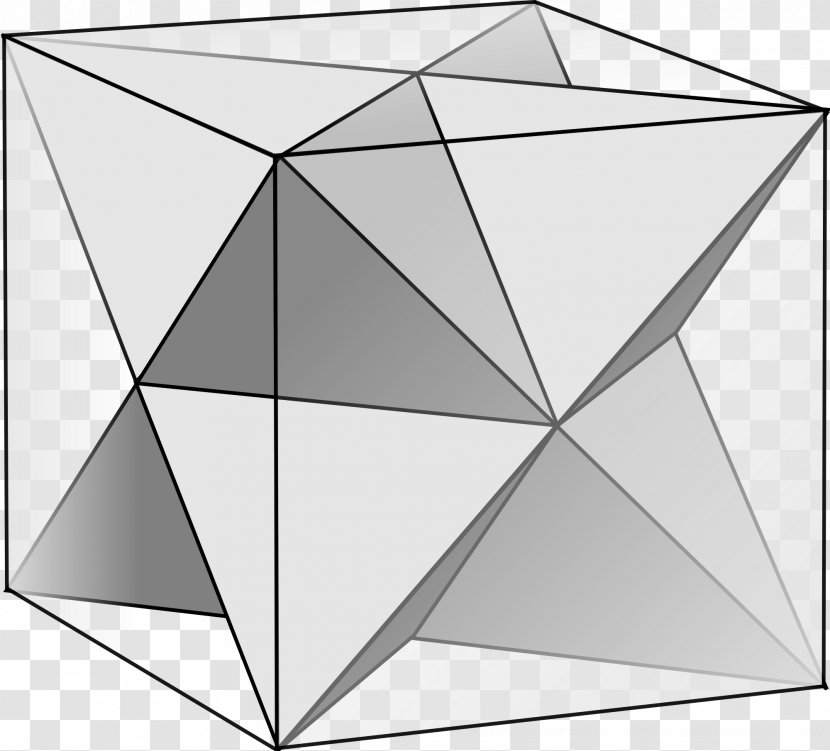 Polyhedron Geometry Platonic Solid Faceting Stellated Octahedron - Structure - Three-dimensional Hexagon Black Transparent PNG