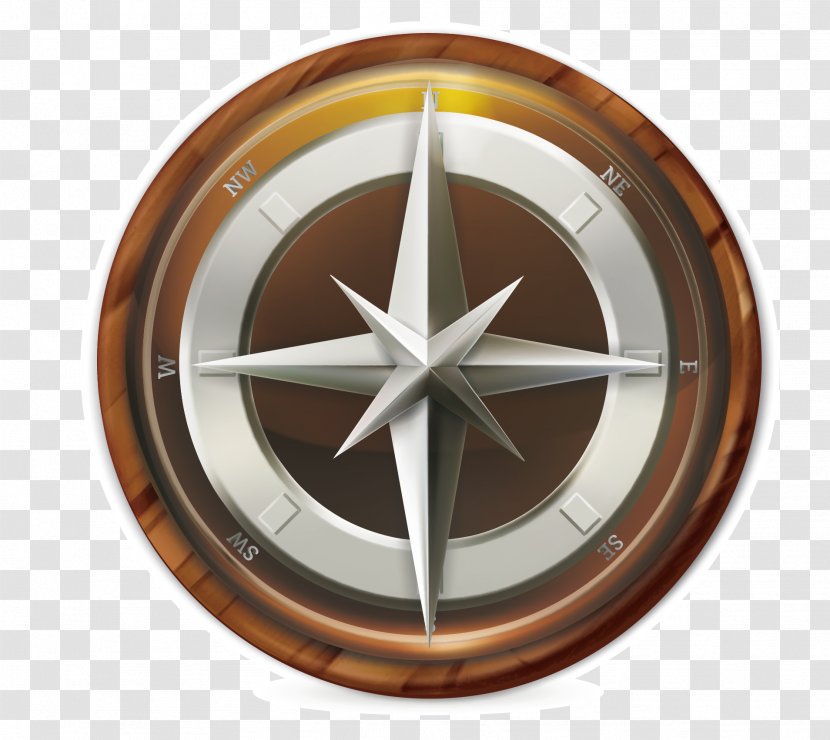 Navigation Icon - Wheel - Hand-drawn Vector Sailing Tools Compass Transparent PNG