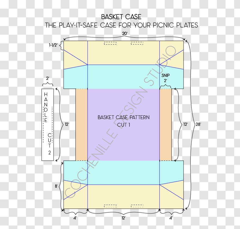 Area Angle - Plan - Picnic Basket Transparent PNG