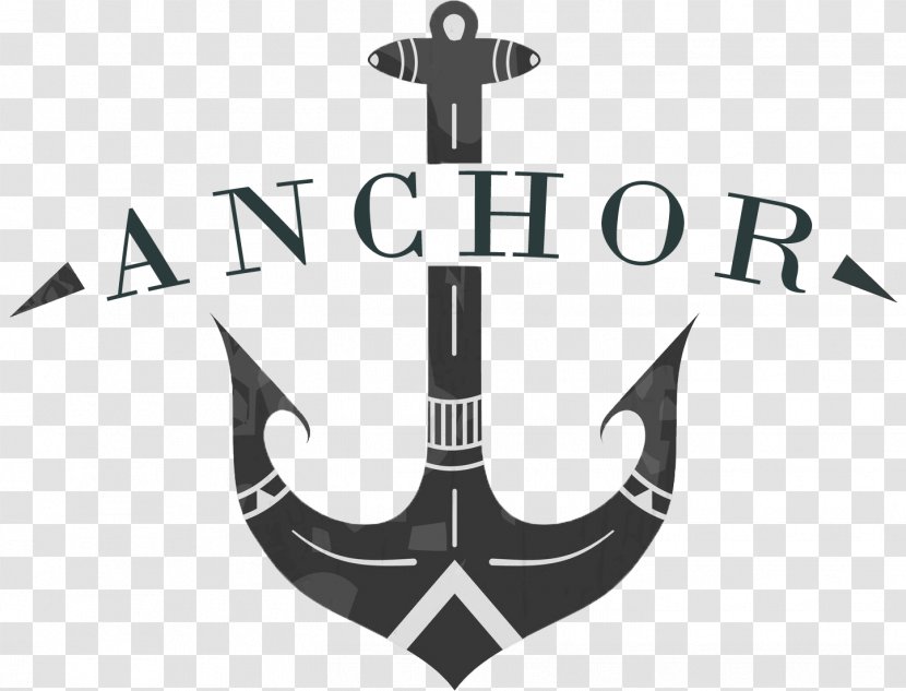 Anchor Drawing Clip Art - Black And White - Graphic Transparent PNG
