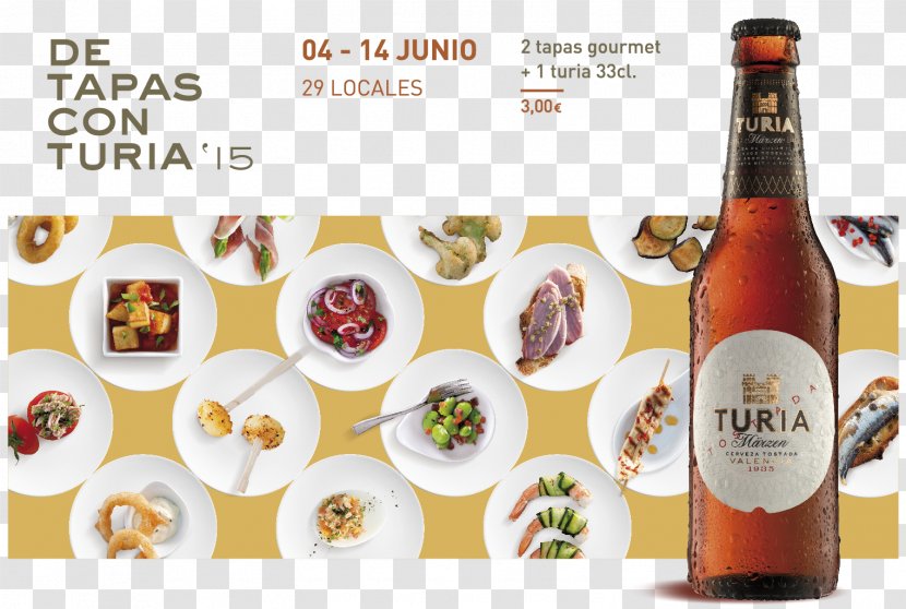 Beer Tapas Turia Benimaclet Falles - Bottle Transparent PNG