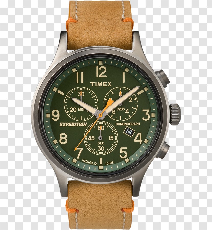 Timex Men's Expedition Scout Chronograph Field Watch - Tan Transparent PNG
