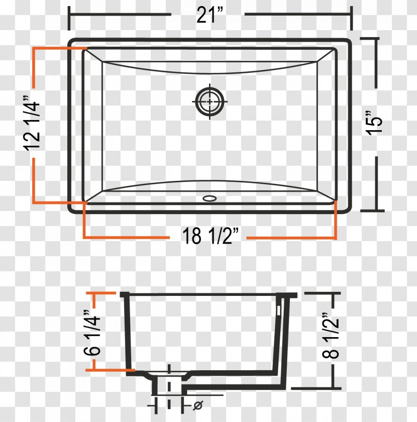 Sink Bathroom Cabinet Toilet Tap - Drawing Transparent PNG