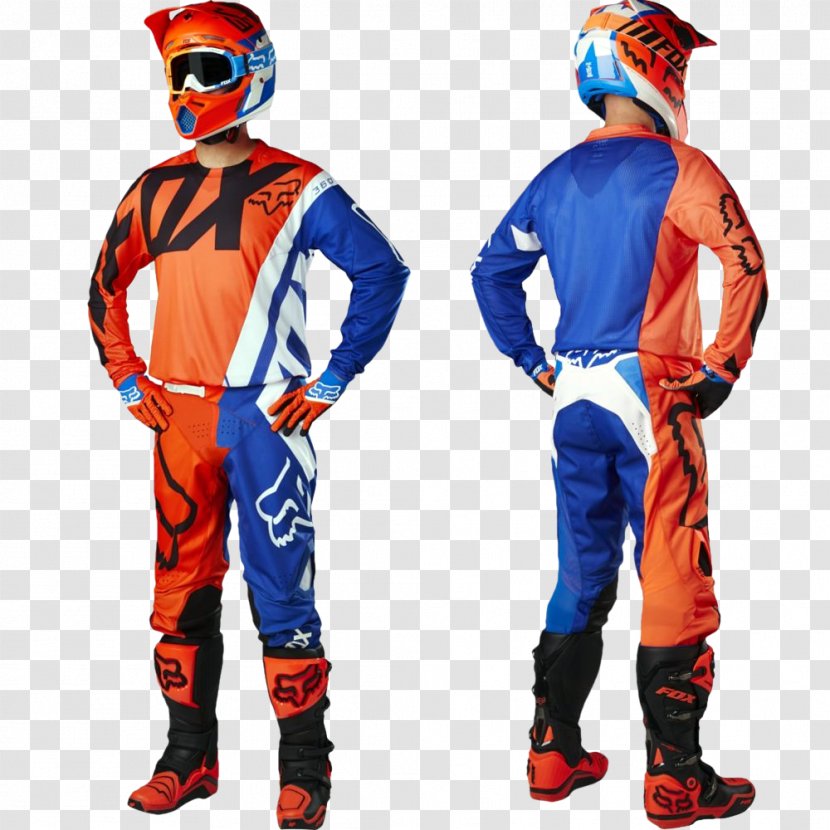 Fox Racing T-shirt Clothing Motocross Pants - Dirt Bike - Orange Cross Transparent PNG