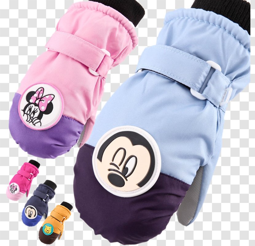 Mickey Mouse Glove - Winter Clothing - Gloves Cold Children Transparent PNG