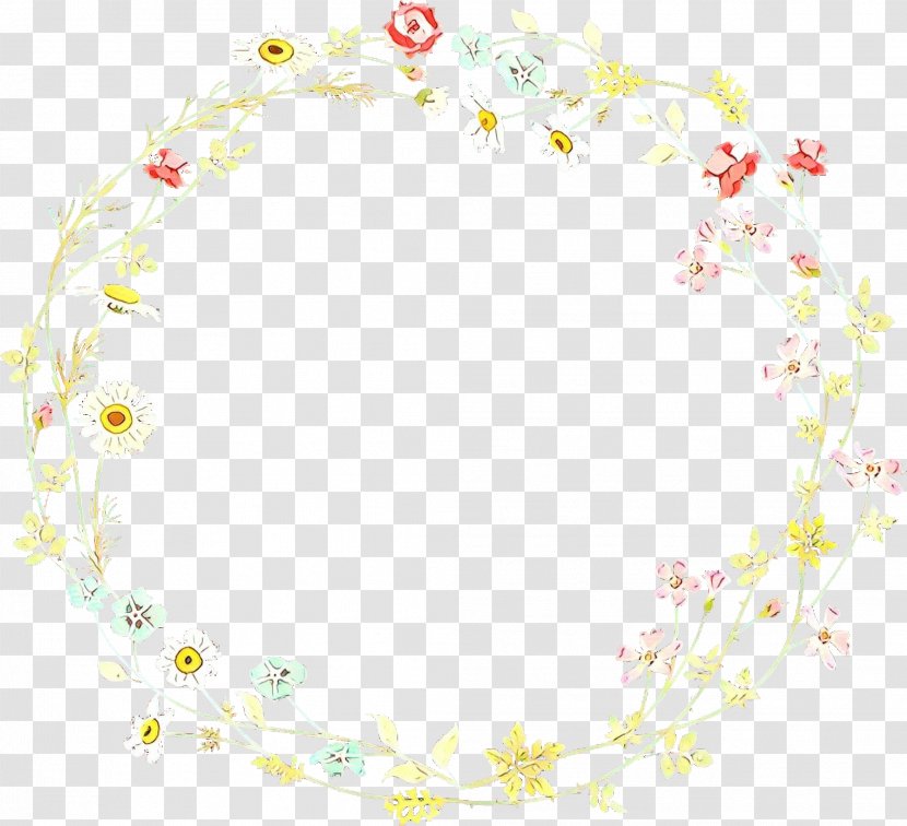 Floral Circle - Design - Point Yellow Transparent PNG