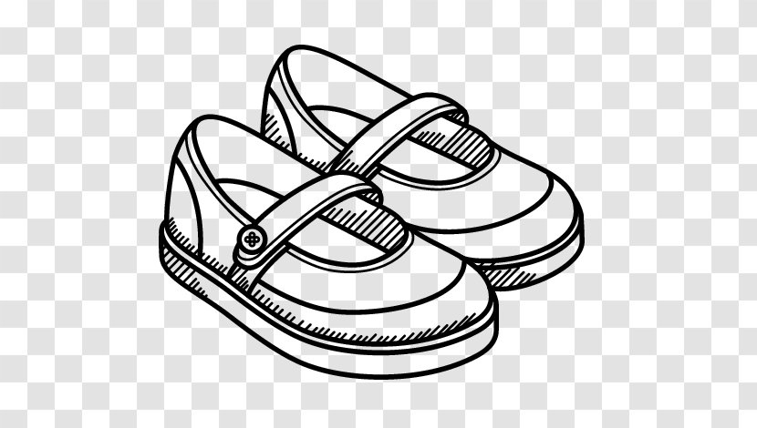 Drawing High-heeled Shoe Sneakers Shoelaces - Highheeled - Child Transparent PNG