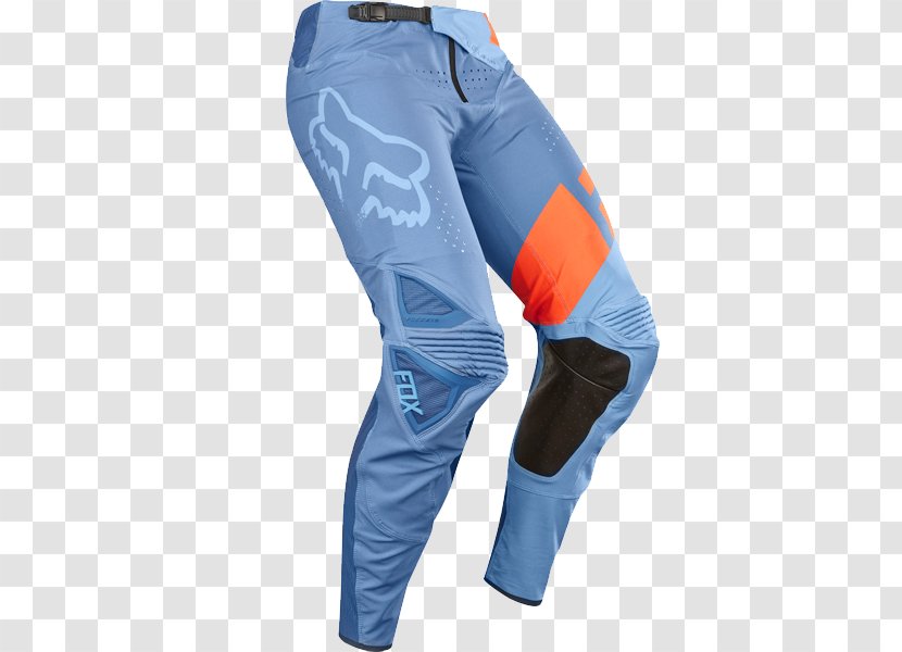 Pants Fox Racing Clothing Accessories Blue - Orange Cross Transparent PNG