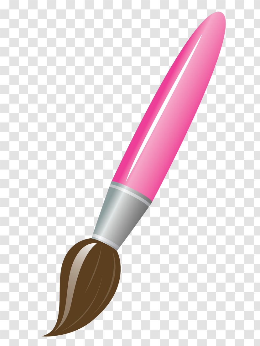 Paintbrush Drawing Clip Art - Material - Pink Paint Transparent PNG